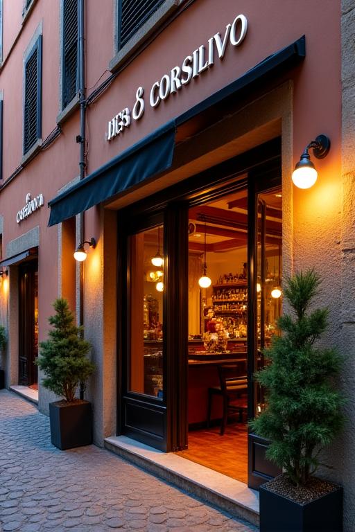 L'ingresso del ristorante Gusto Corsivo a Firenze.